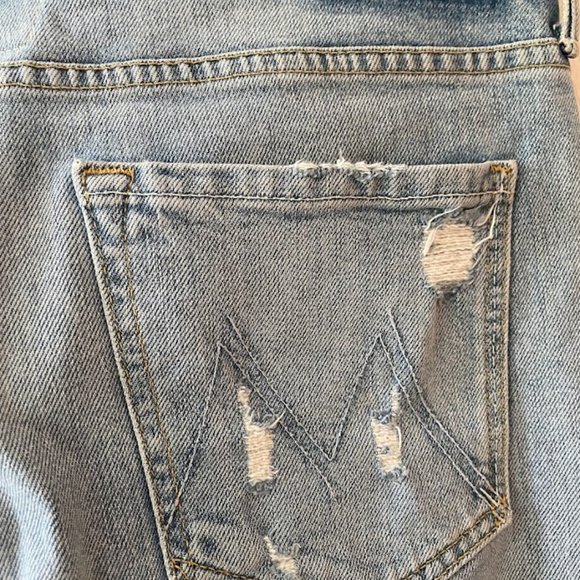 MOTHER Superior The Flirt Ankle Fray Jeans in "Thanks for Nothin" Wash size 31 - Picture 11 of 15